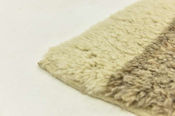 6' 7 x 8' 2 Hand Knotted Moroccan Wool Rug