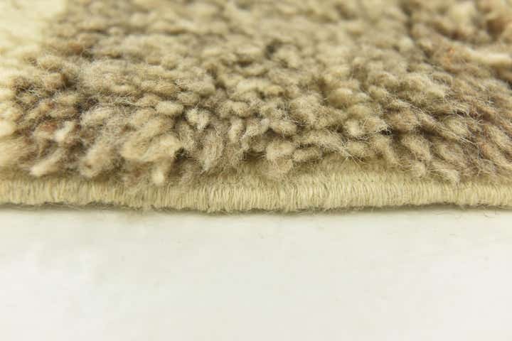 6' 7 x 8' 2 Hand Knotted Moroccan Wool Rug