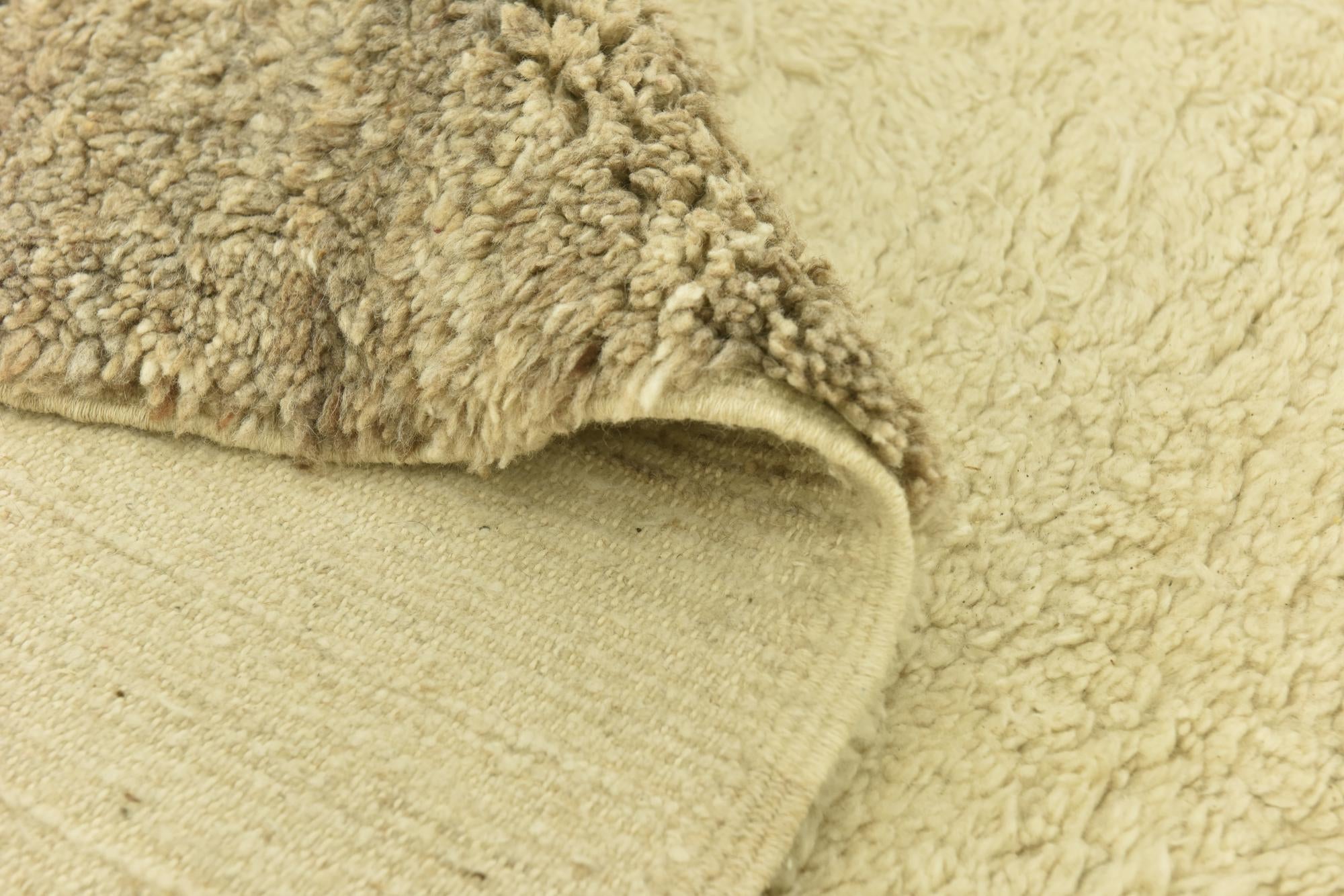 6' 7 x 8' 2 Hand Knotted Moroccan Wool Rug