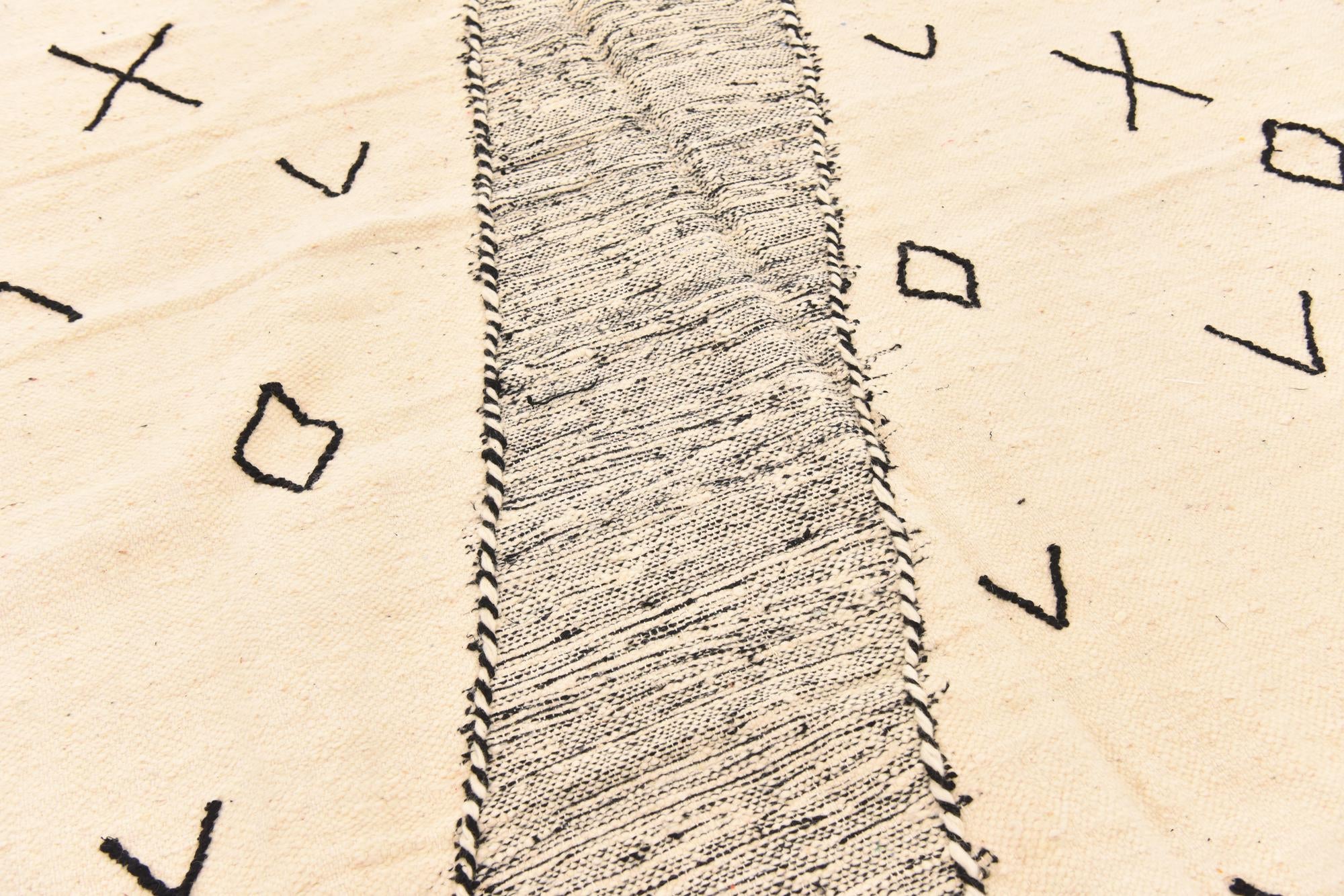 6' 3 x 10' Hand Knotted Moroccan Wool Rug