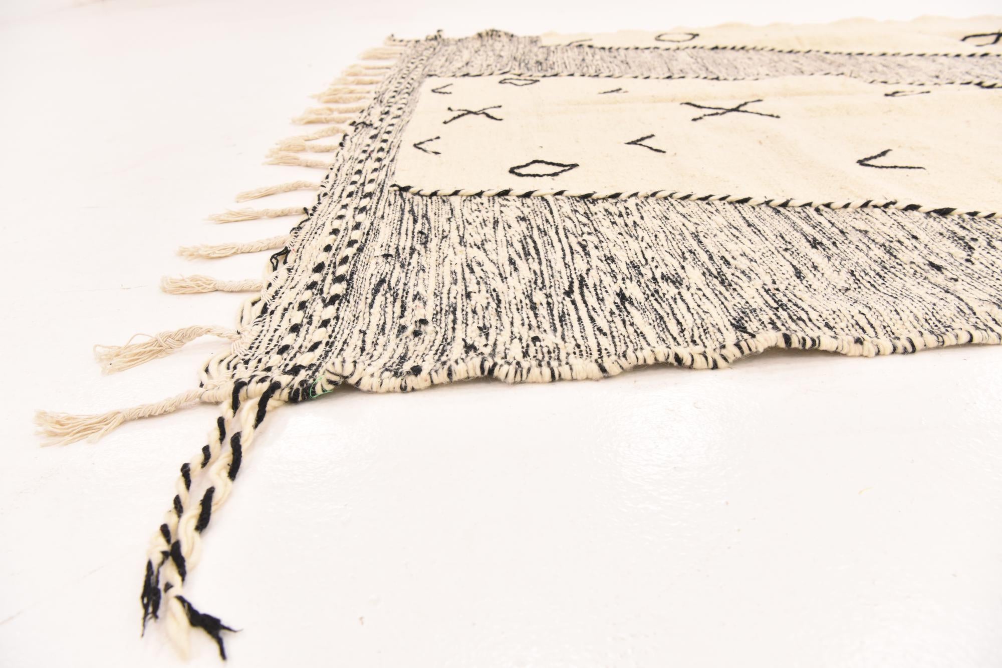 6' 3 x 10' Hand Knotted Moroccan Wool Rug
