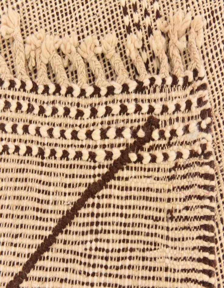 Detail image of 4' 11 x 7'  Hand Knotted Moroccan Wool Rug