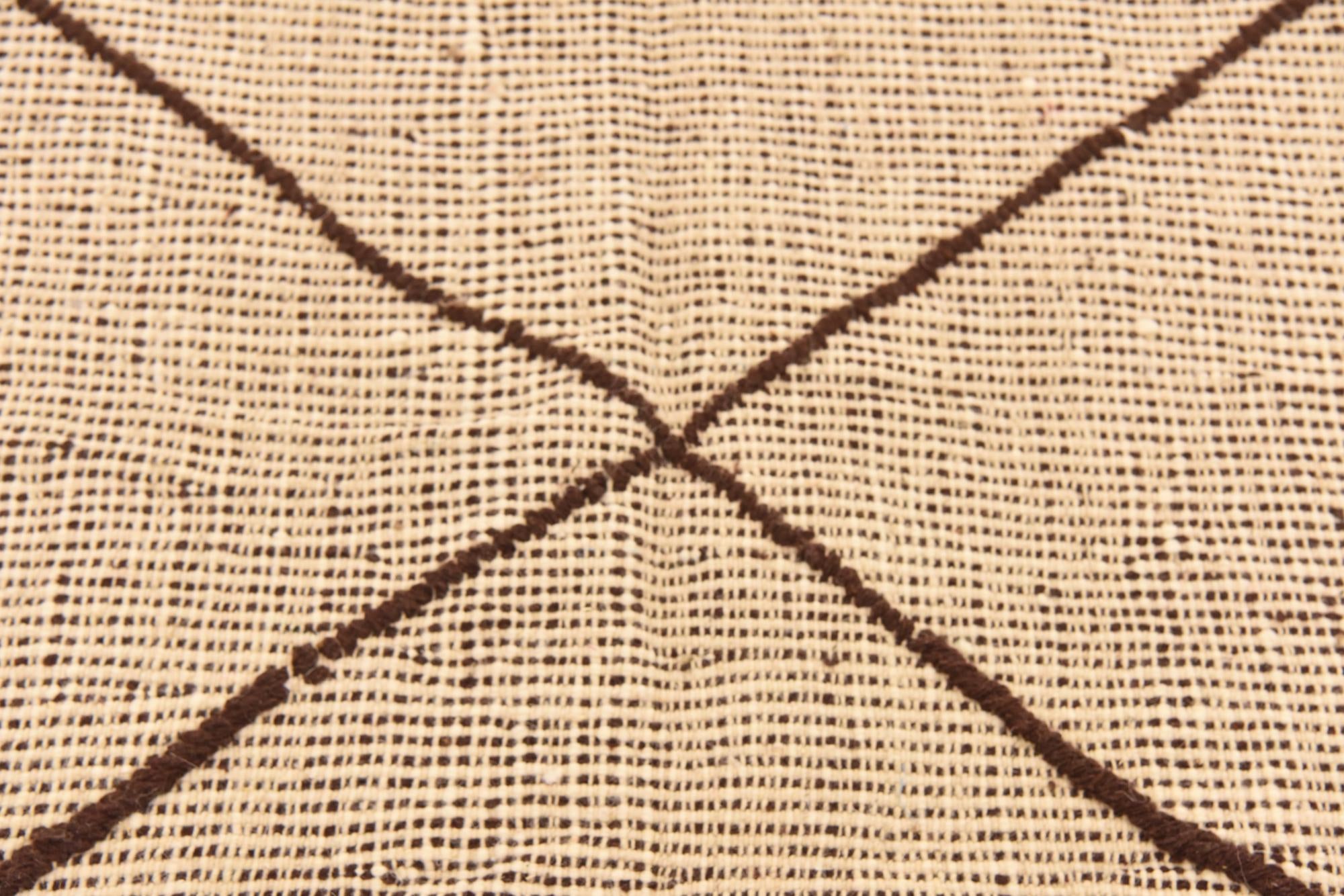 4' 11 x 7' Hand Knotted Moroccan Wool Rug