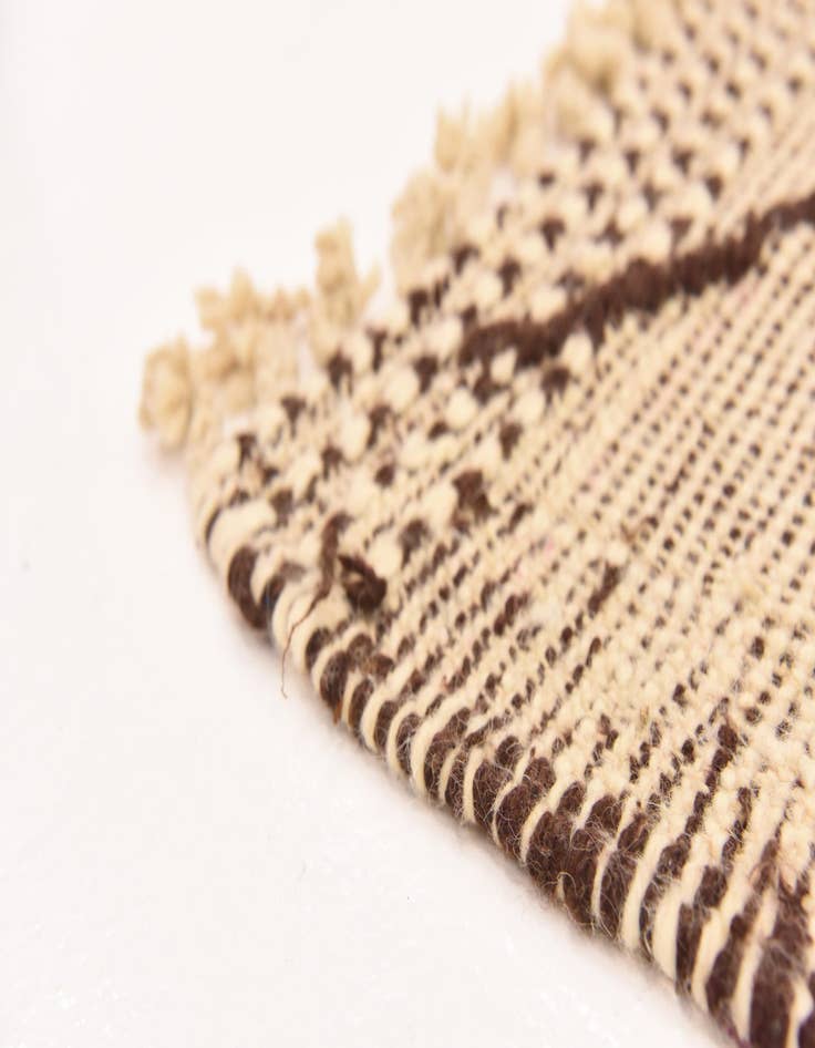 Detail image of 4' 11 x 7'  Hand Knotted Moroccan Wool Rug