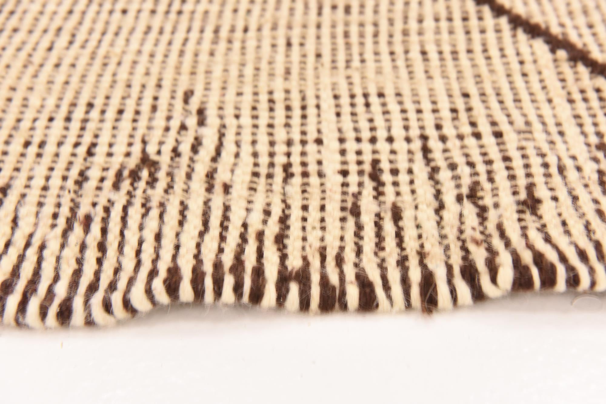 4' 11 x 7' Hand Knotted Moroccan Wool Rug