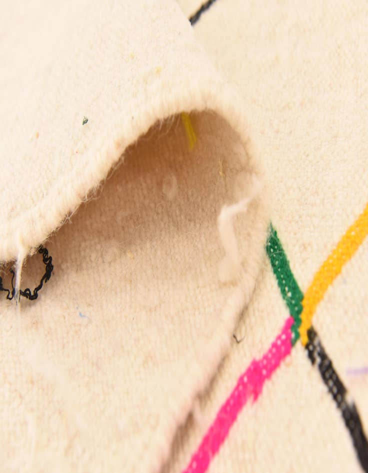 Detail image of 4' 7 x 7' 9  Hand Knotted Moroccan Wool Rug