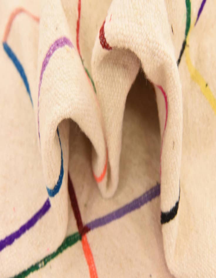 Detail image of 4' 7 x 7' 9  Hand Knotted Moroccan Wool Rug