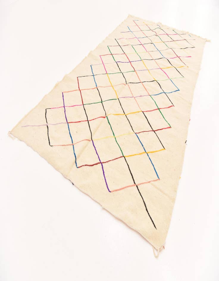 Detail image of 4' 7 x 7' 9  Hand Knotted Moroccan Wool Rug