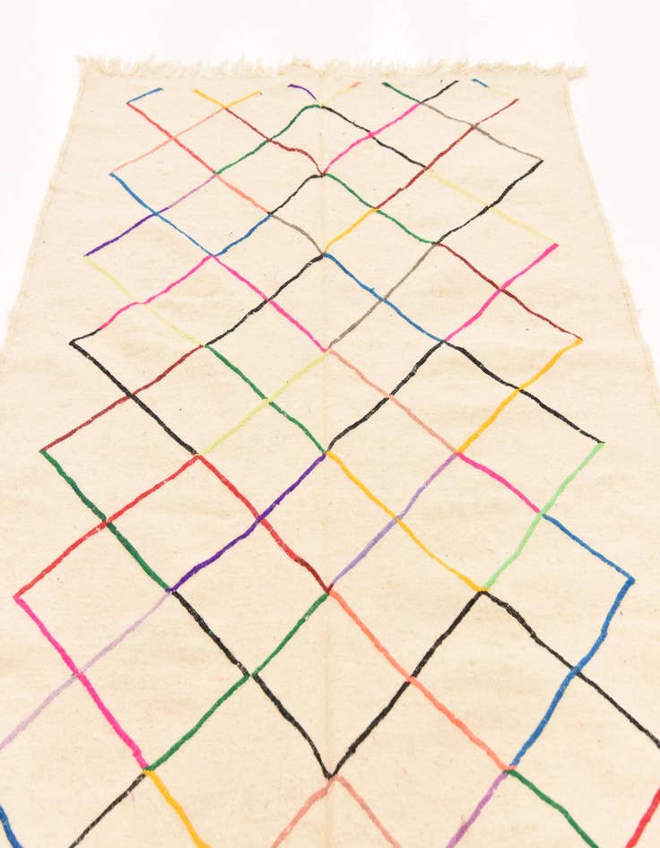 Detail image of 4' 7 x 7' 9  Hand Knotted Moroccan Wool Rug