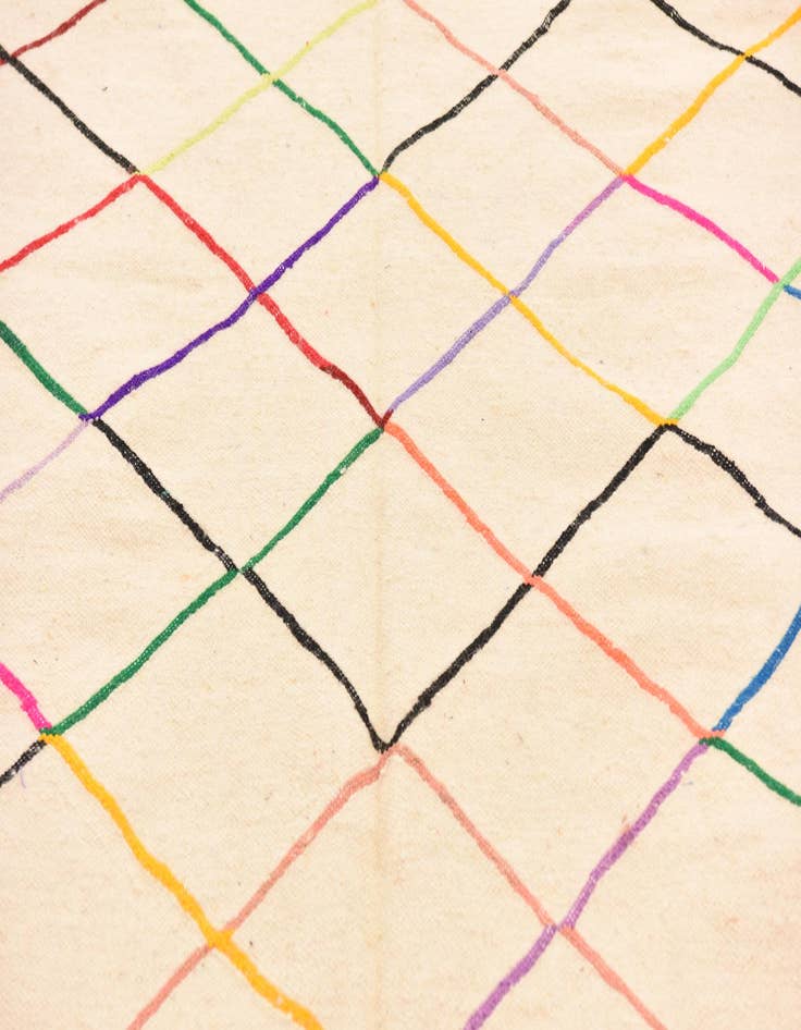 Detail image of 4' 7 x 7' 9  Hand Knotted Moroccan Wool Rug