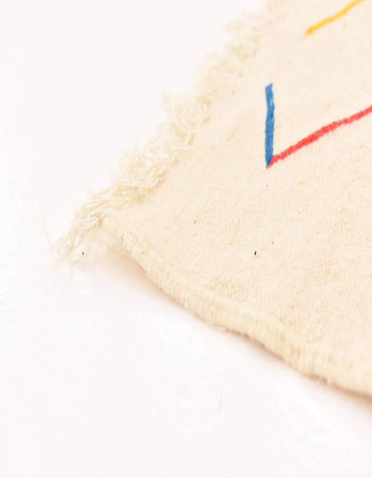 Detail image of 4' 7 x 7' 9  Hand Knotted Moroccan Wool Rug