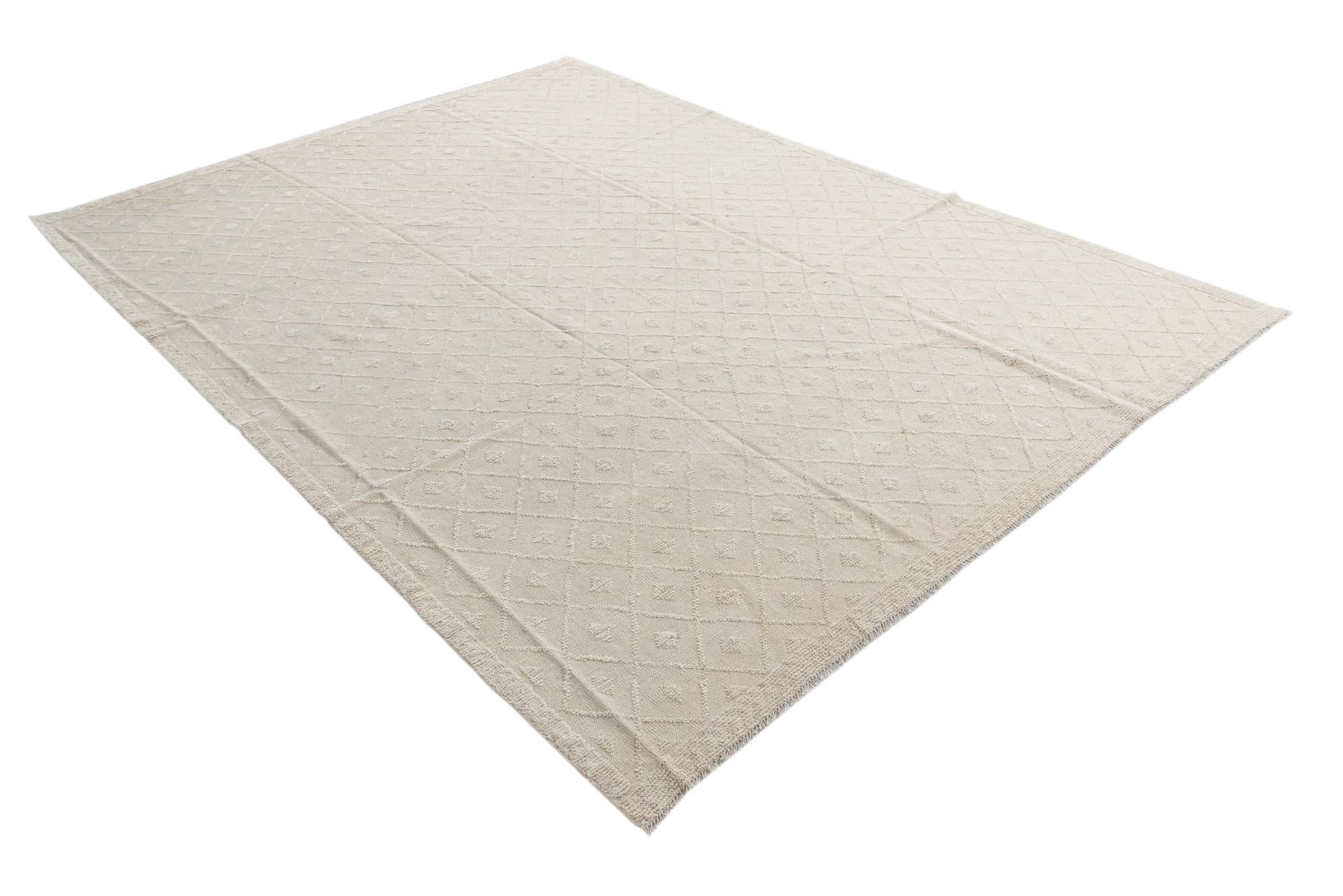 8' 9 x 12' 2 Hand Knotted Moroccan Wool Rug