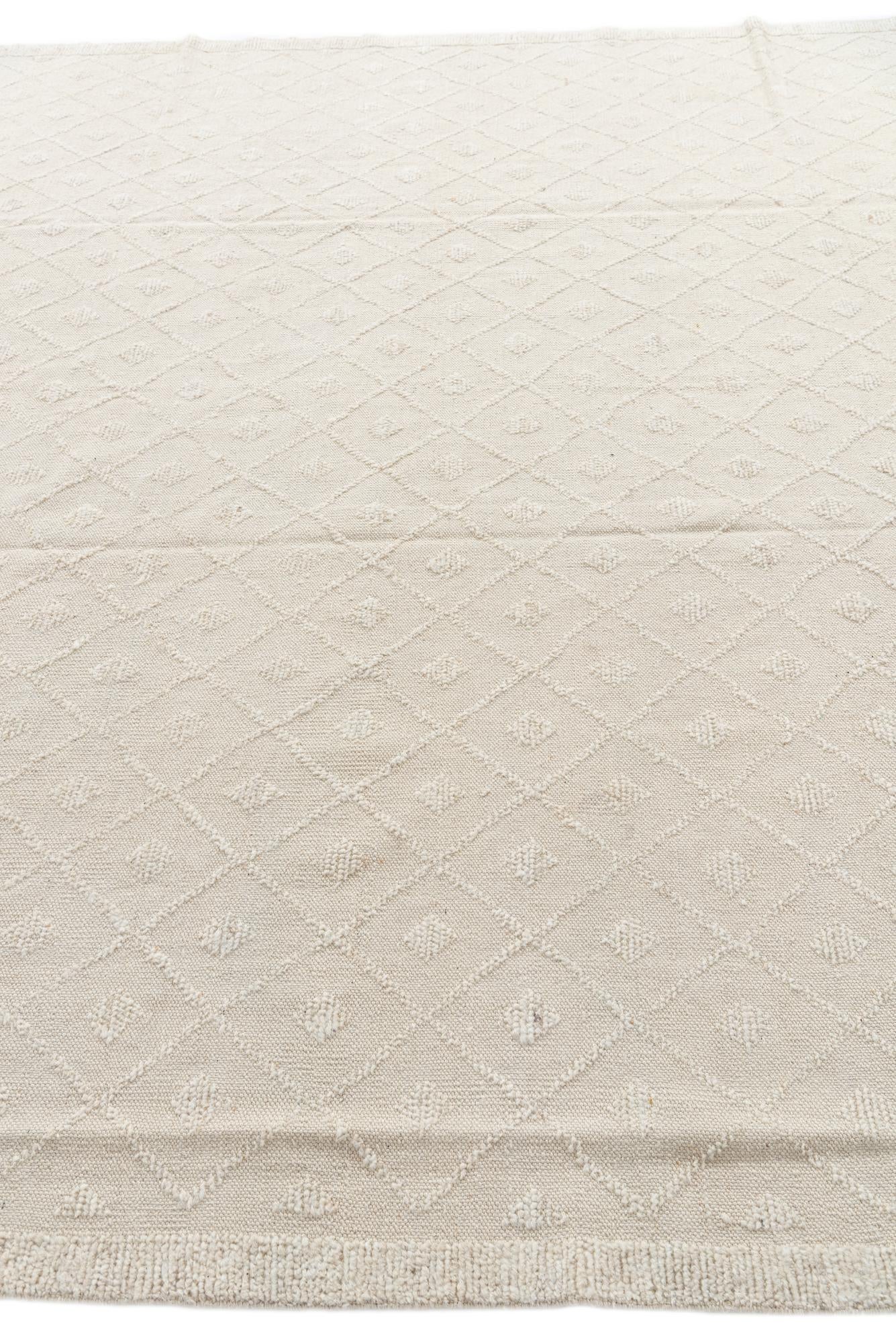 8' 9 x 12' 2 Hand Knotted Moroccan Wool Rug
