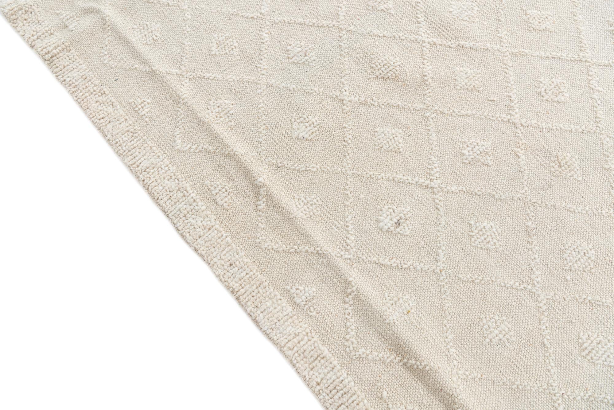 8' 9 x 12' 2 Hand Knotted Moroccan Wool Rug