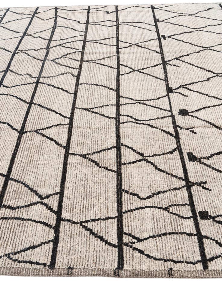 Detail image of 9' 3 x 11' 8  Hand Knotted Moroccan Wool Rug