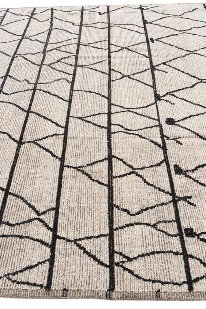 9' 3 x 11' 8 Hand Knotted Moroccan Wool Rug