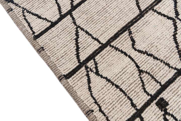 9' 3 x 11' 8 Hand Knotted Moroccan Wool Rug