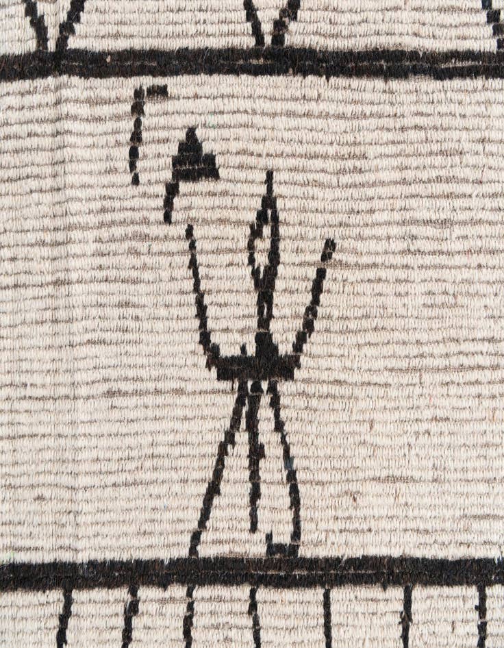 Detail image of 9' 3 x 11' 8  Hand Knotted Moroccan Wool Rug