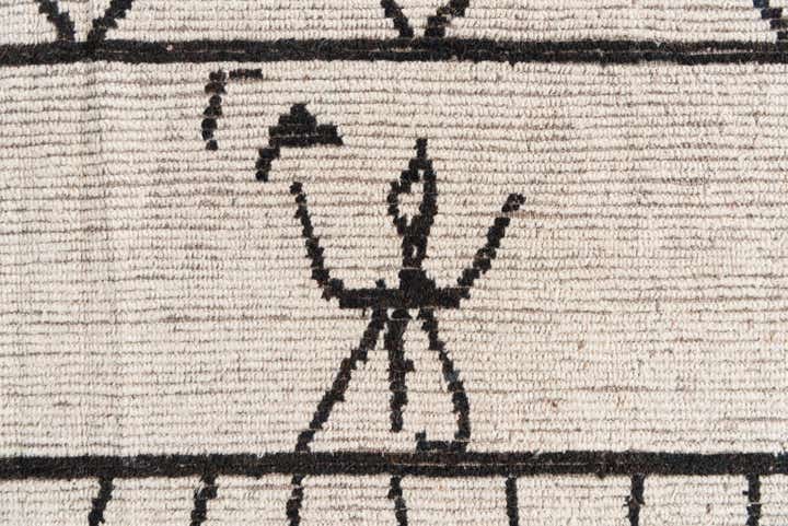 9' 3 x 11' 8 Hand Knotted Moroccan Wool Rug