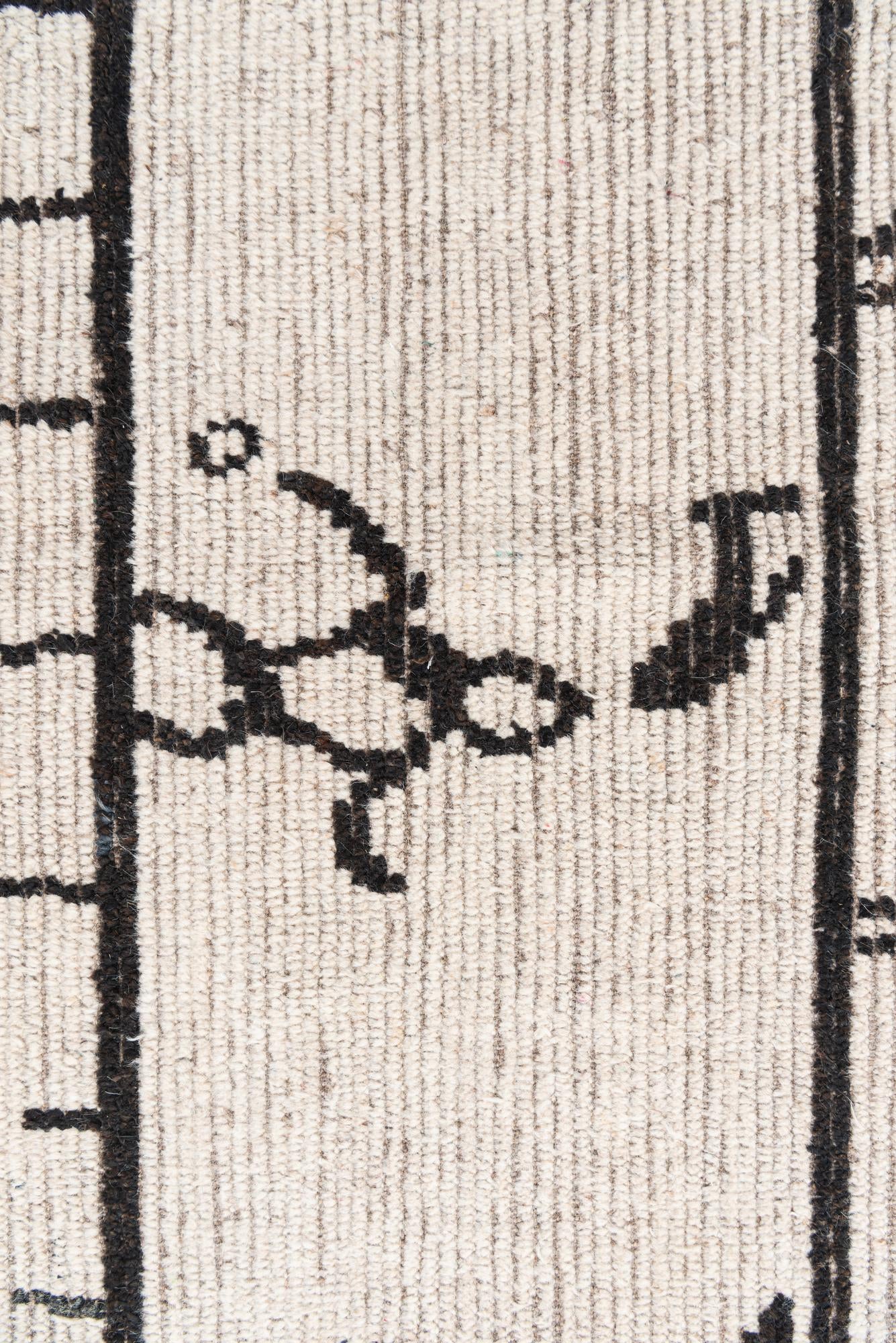 9' 3 x 11' 8 Hand Knotted Moroccan Wool Rug