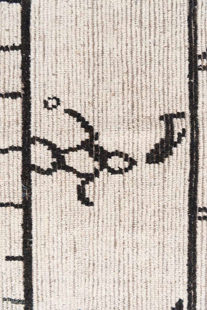 9' 3 x 11' 8 Hand Knotted Moroccan Wool Rug