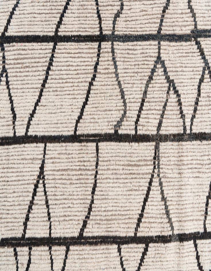 Detail image of 9' 3 x 11' 8  Hand Knotted Moroccan Wool Rug