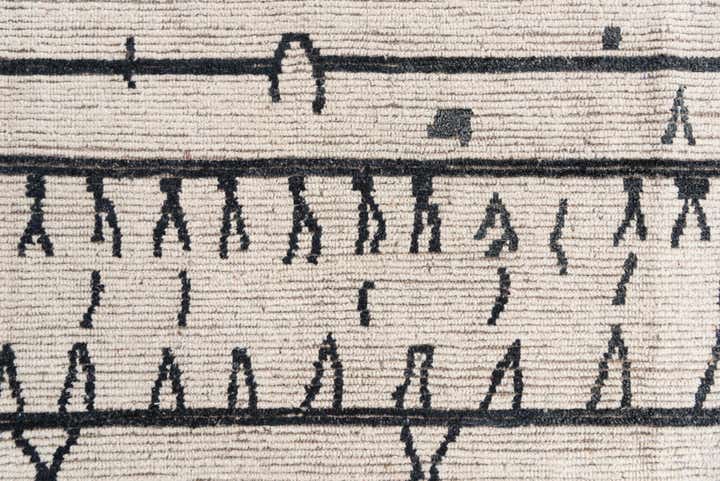 9' 3 x 11' 8 Hand Knotted Moroccan Wool Rug