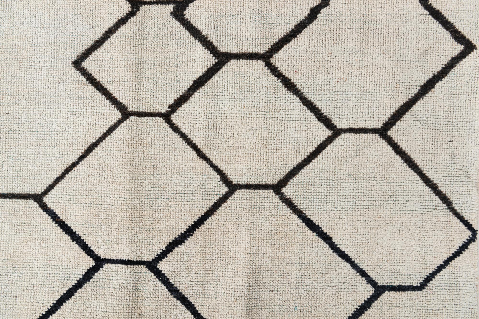 8' x 9' 8 Hand Knotted Moroccan Wool Rug