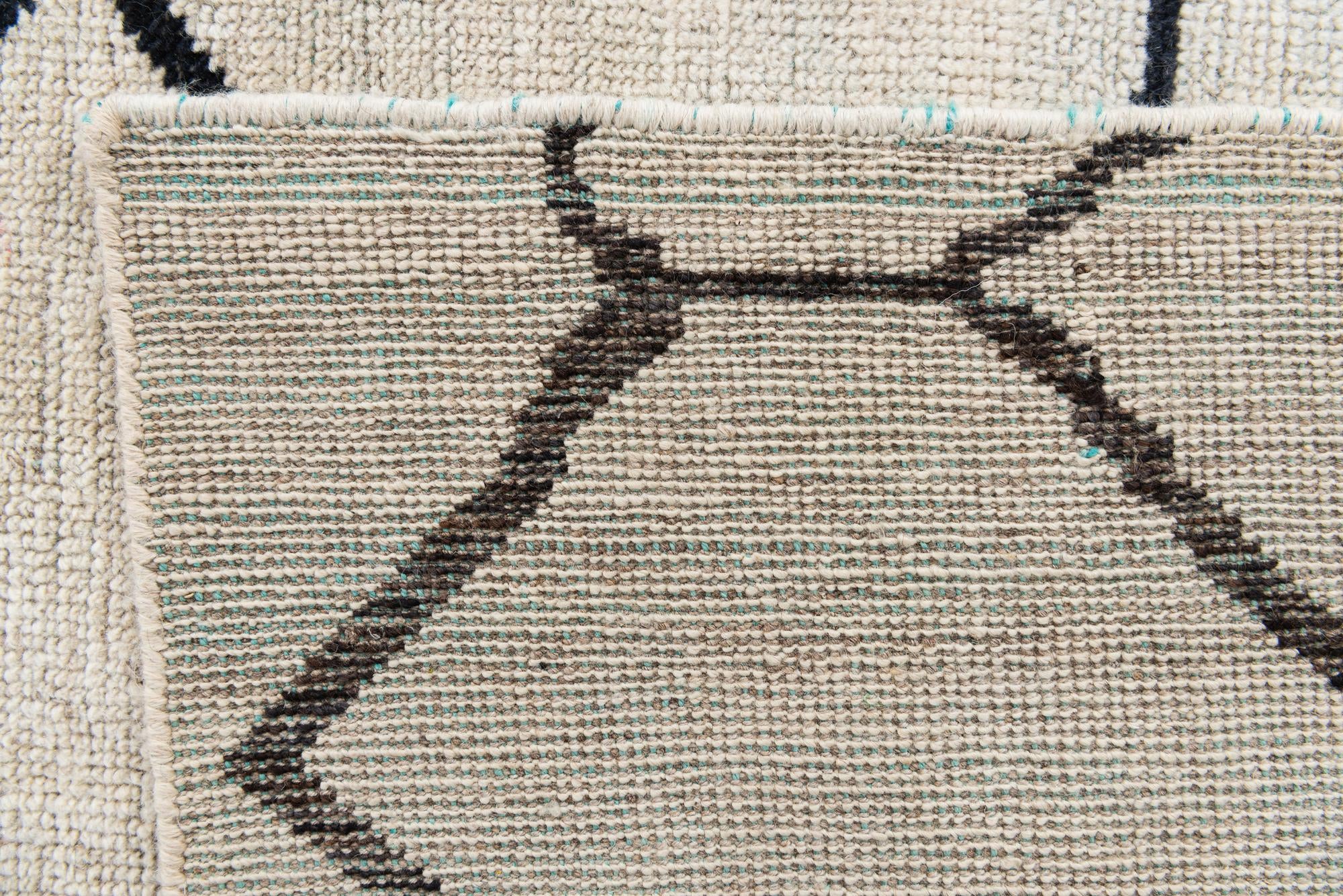 8' x 9' 8 Hand Knotted Moroccan Wool Rug