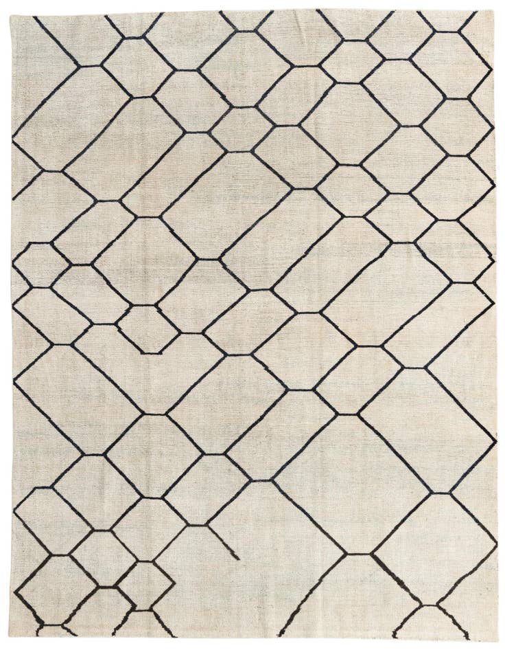 Detail image of 8' x 9' 8 Hand Knotted Moroccan Wool Rug