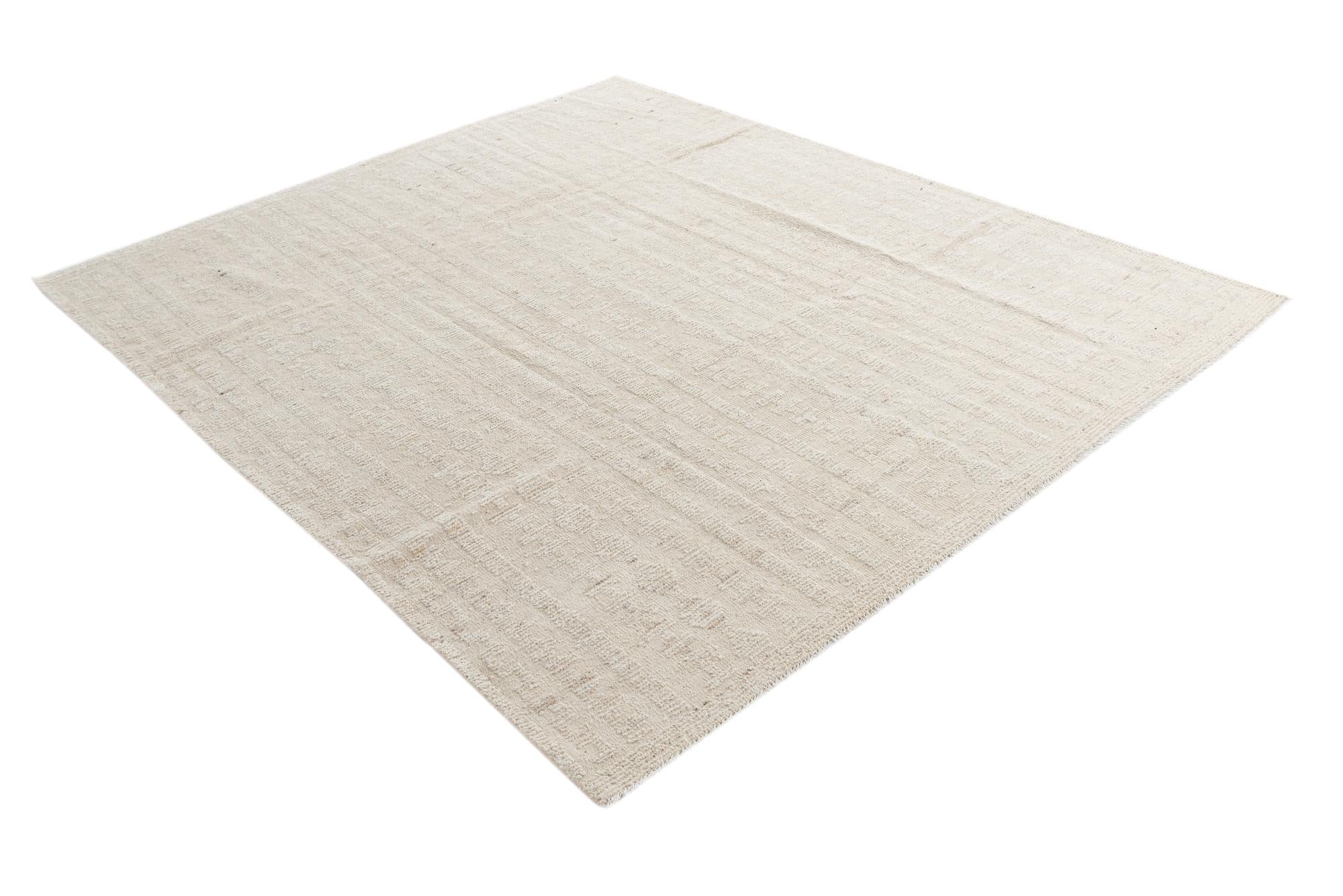 8' 5 x 10' Hand Knotted Moroccan Wool Rug