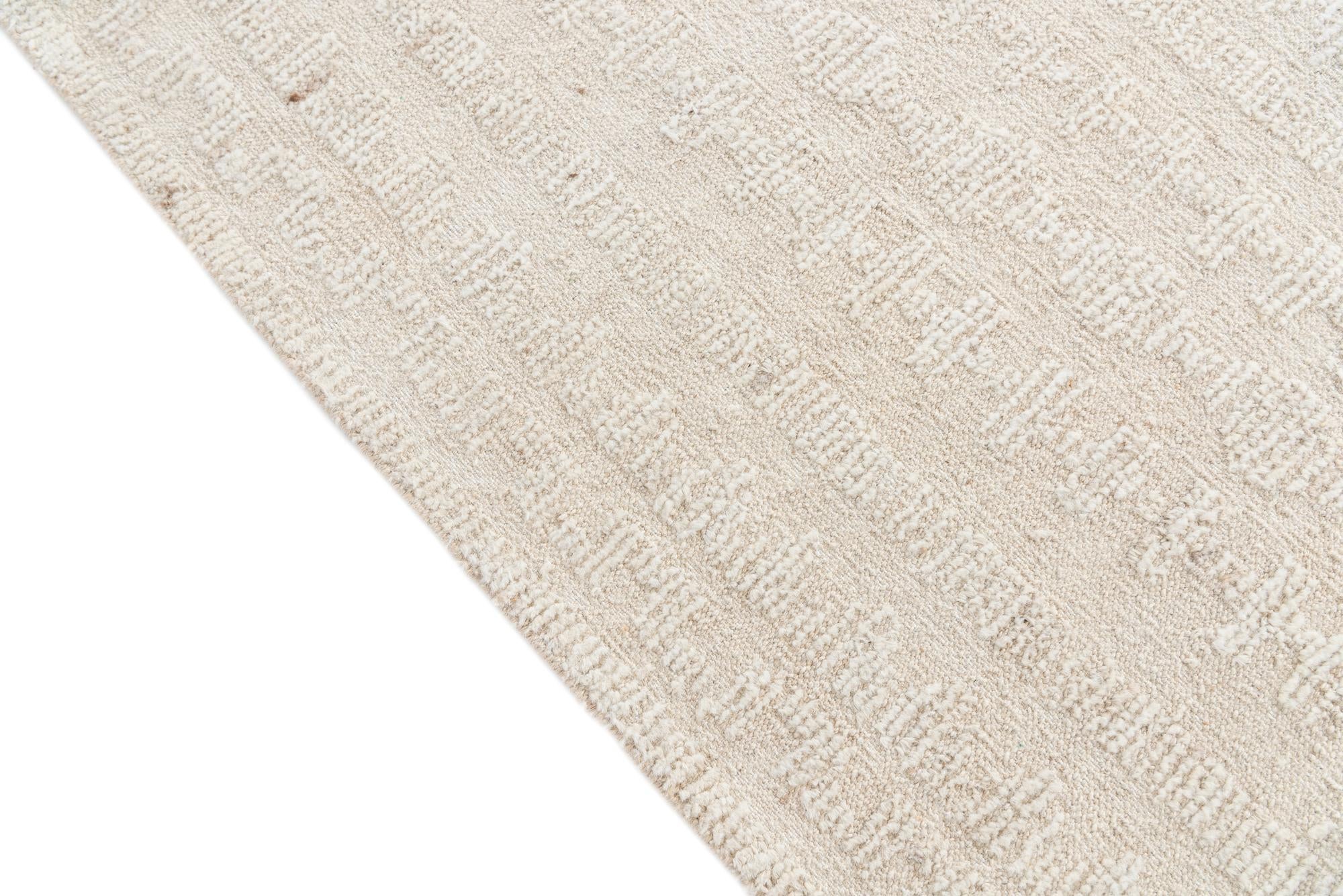 8' 5 x 10' Hand Knotted Moroccan Wool Rug