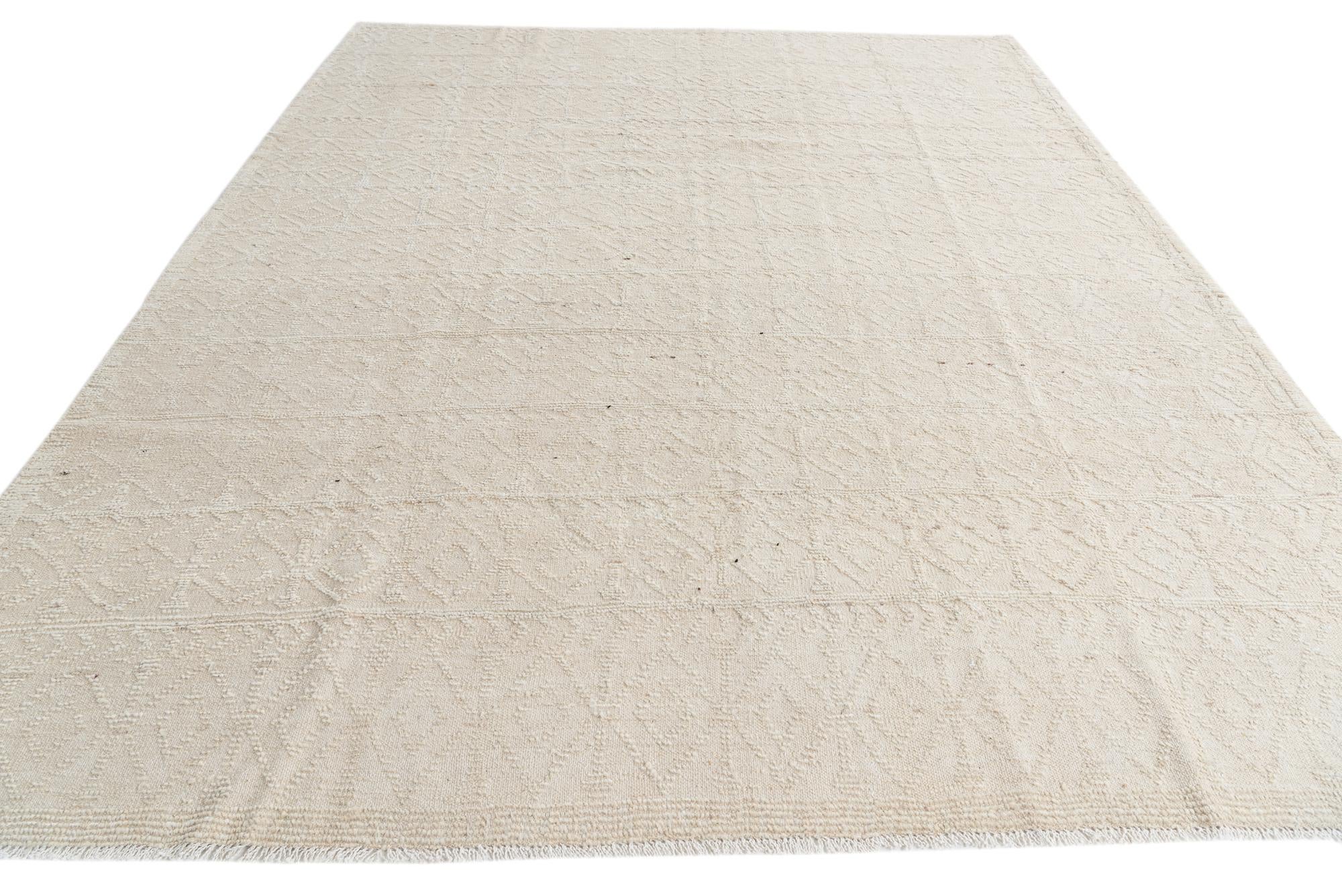 8' 3 x 10' 2 Hand Knotted Moroccan Wool Rug