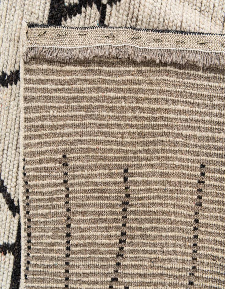 Detail image of 9' x 11'  Hand Knotted Moroccan Wool Rug
