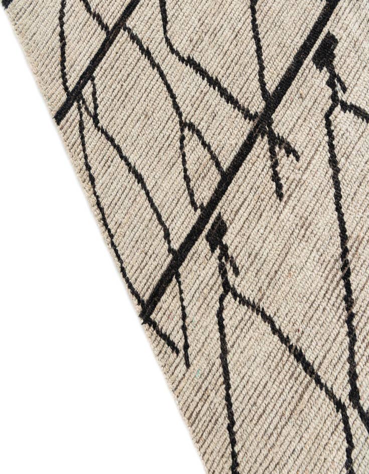 Detail image of 9' x 11'  Hand Knotted Moroccan Wool Rug