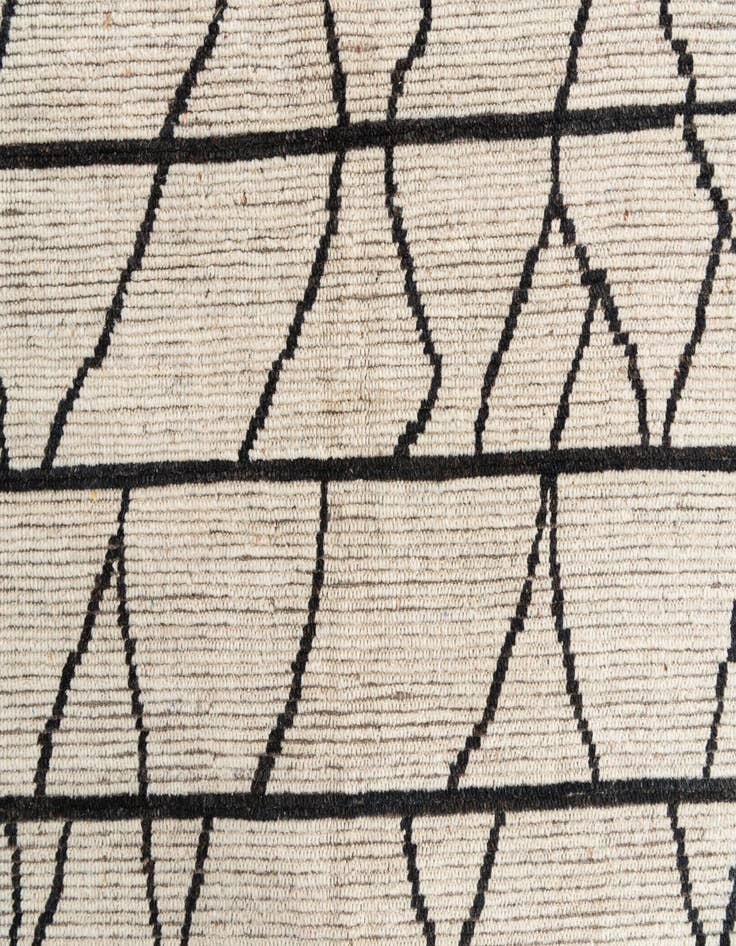 Detail image of 9' x 11'  Hand Knotted Moroccan Wool Rug