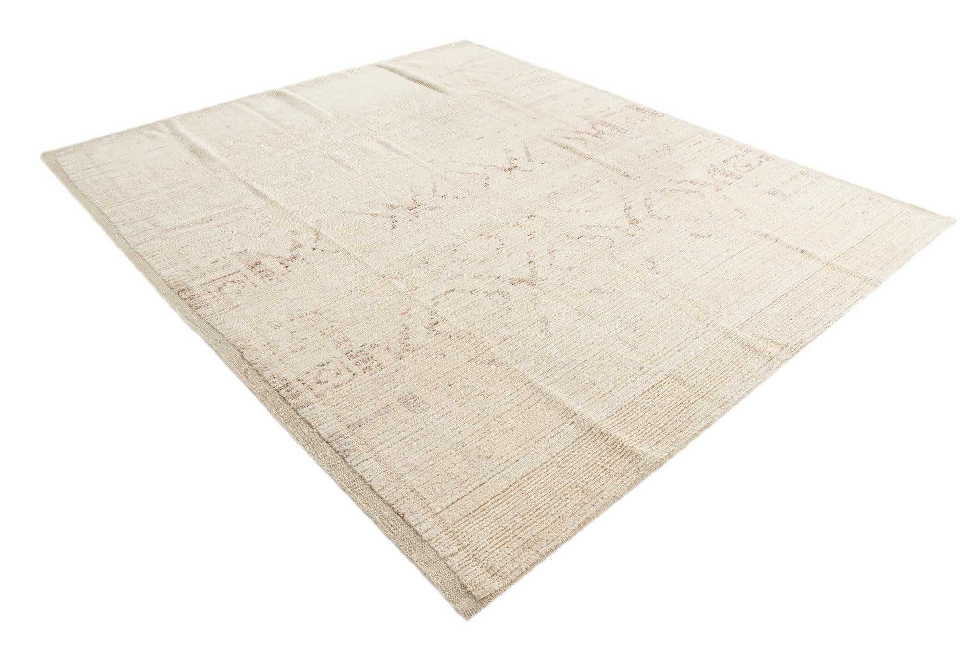 8' 3 x 9' 10 Hand Knotted Moroccan Wool Rug