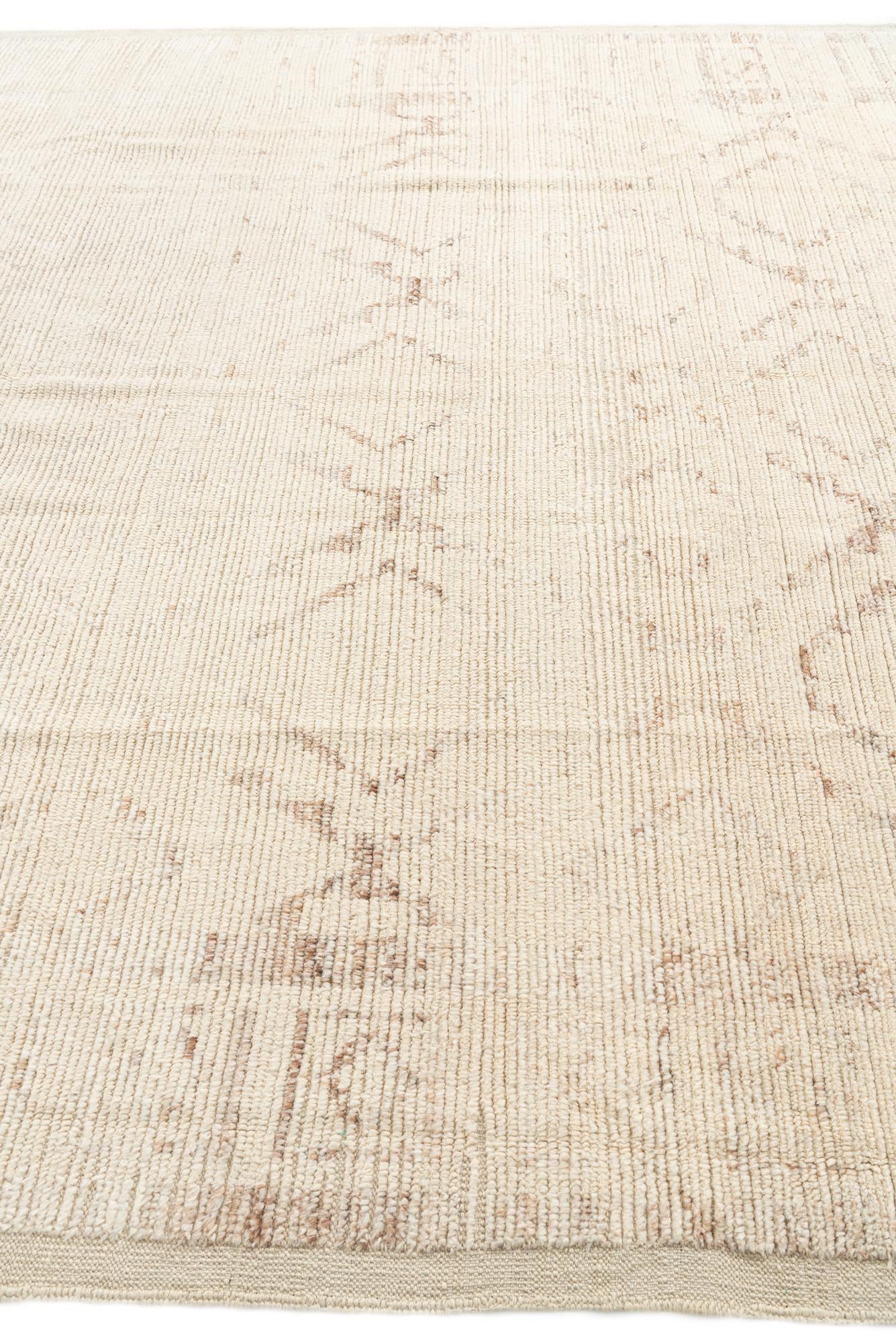 8' 3 x 9' 10 Hand Knotted Moroccan Wool Rug