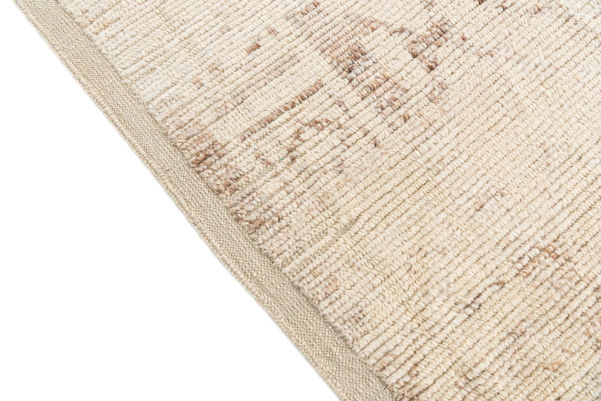 8' 3 x 9' 10 Hand Knotted Moroccan Wool Rug