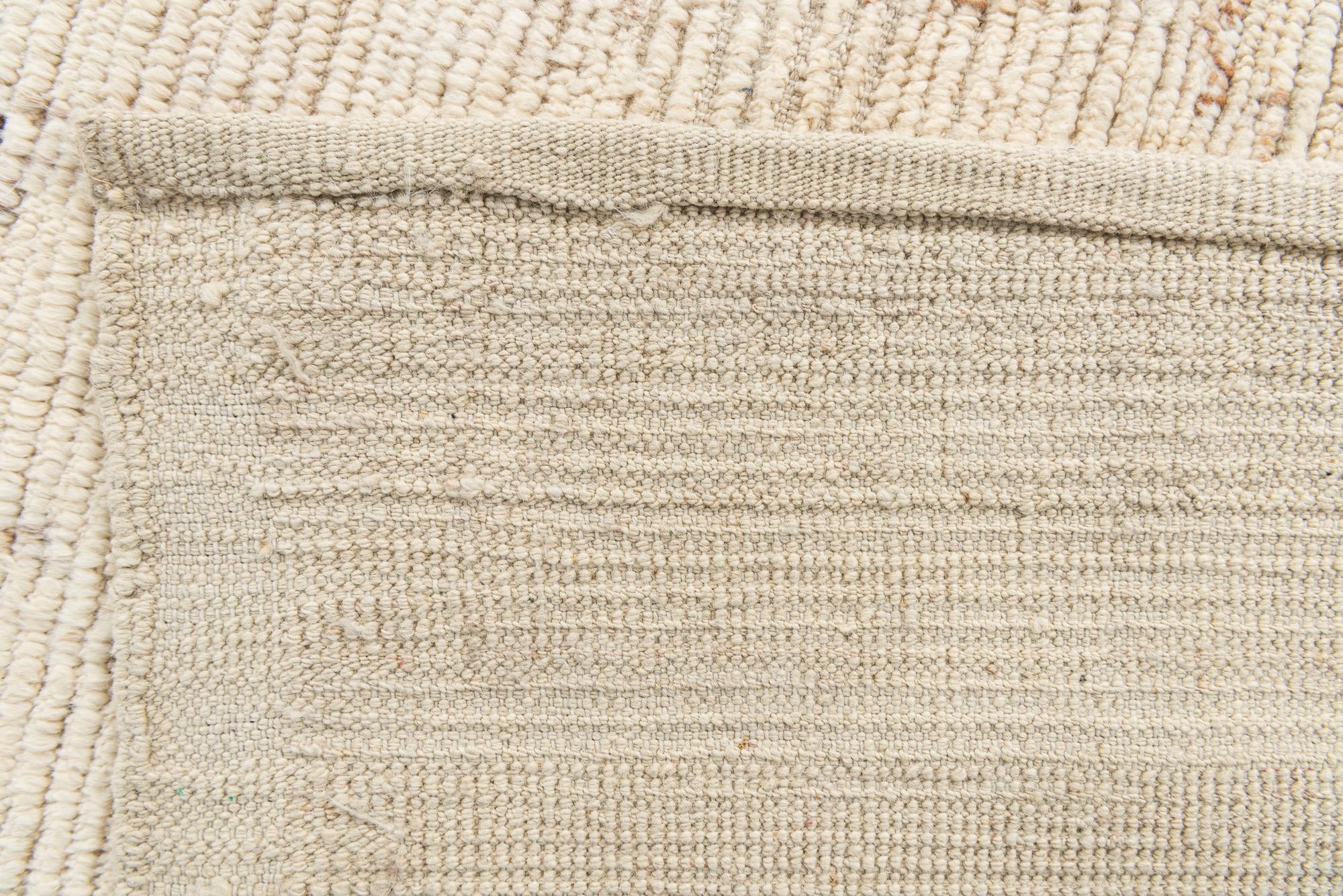8' 3 x 9' 10 Hand Knotted Moroccan Wool Rug