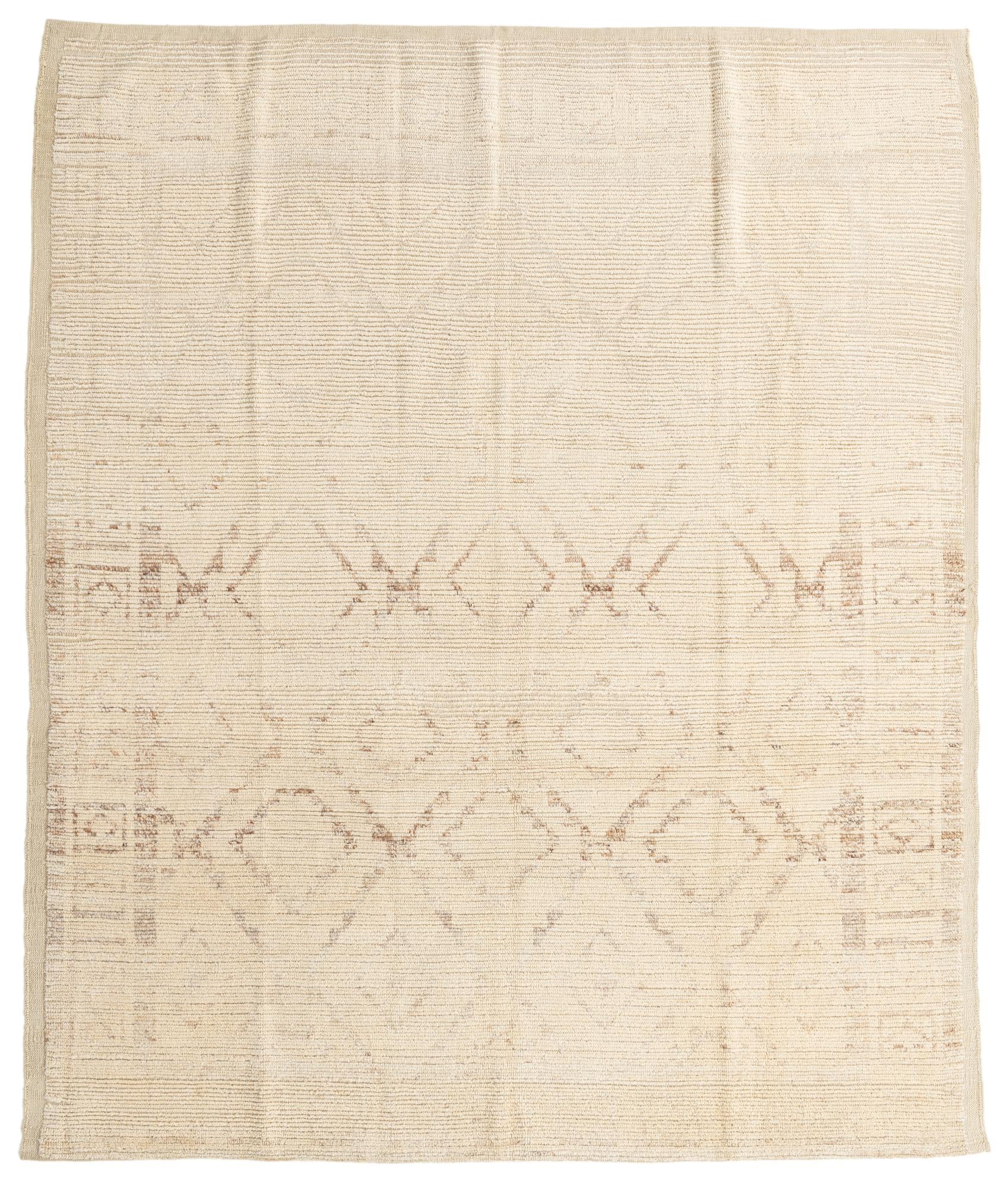 8' 3 x 9' 10 Hand Knotted Moroccan Wool Rug