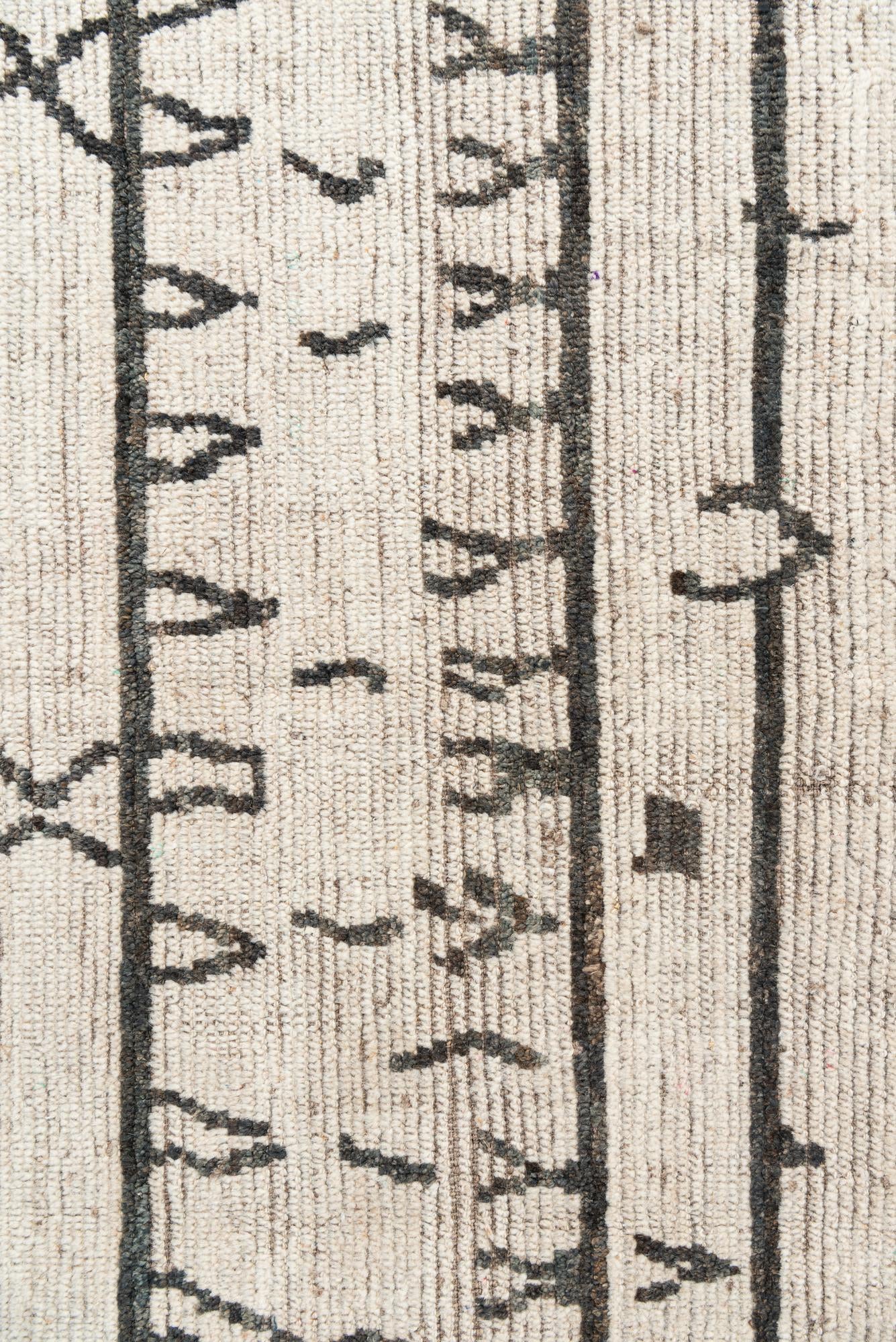 7' 8 x 10' Hand Knotted Moroccan Wool Rug