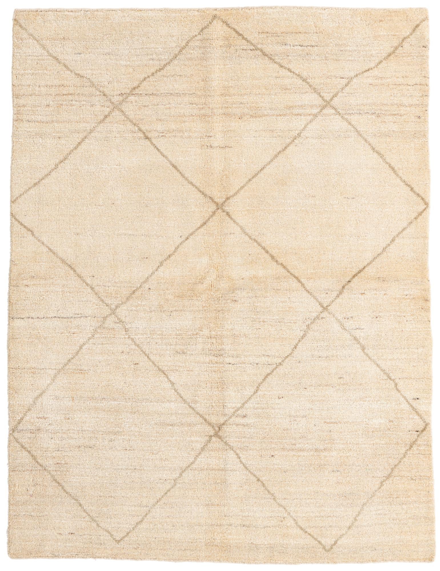 150cm x 200cm anudado a mano marroquí Alfombra Lana