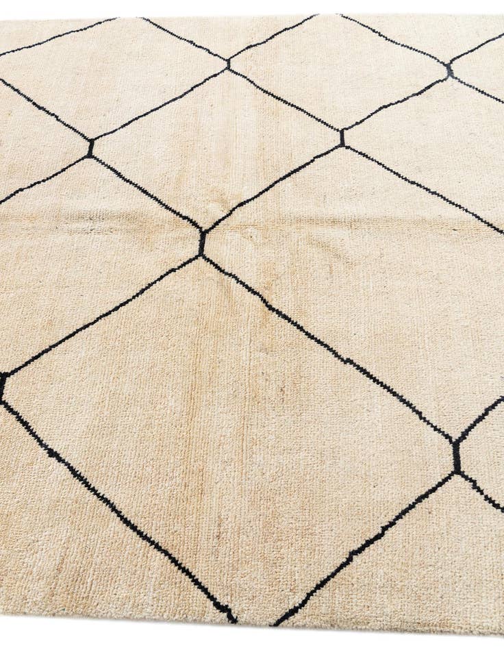 Detail image of 5' 5 x 8'  Hand Knotted Moroccan Wool Rug