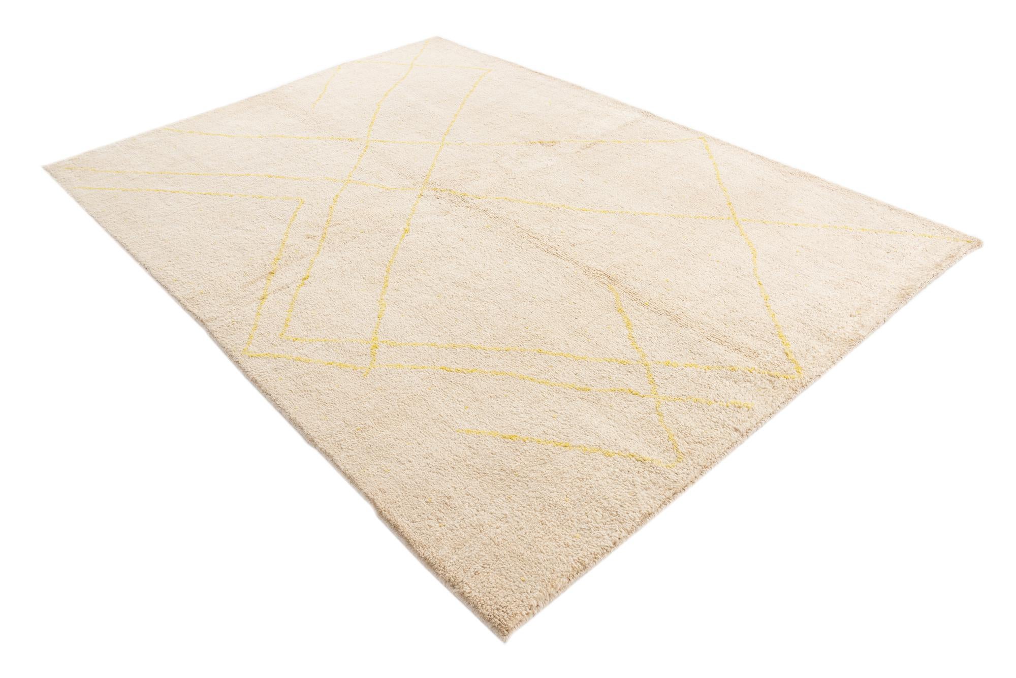 5' 7 x 7' 9 Hand Knotted Moroccan Wool Rug