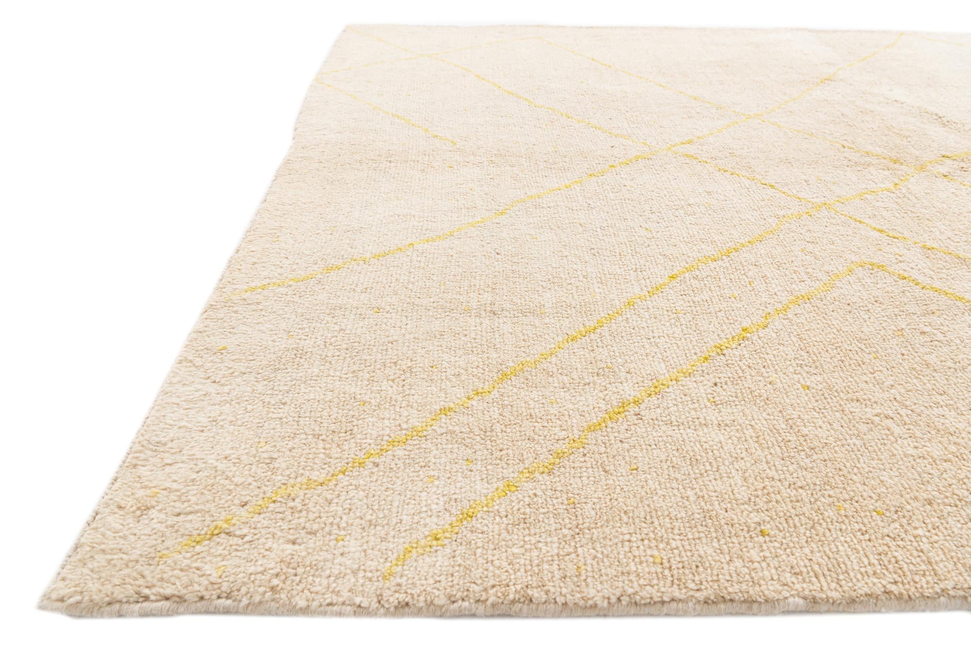 5' 7 x 7' 9 Hand Knotted Moroccan Wool Rug