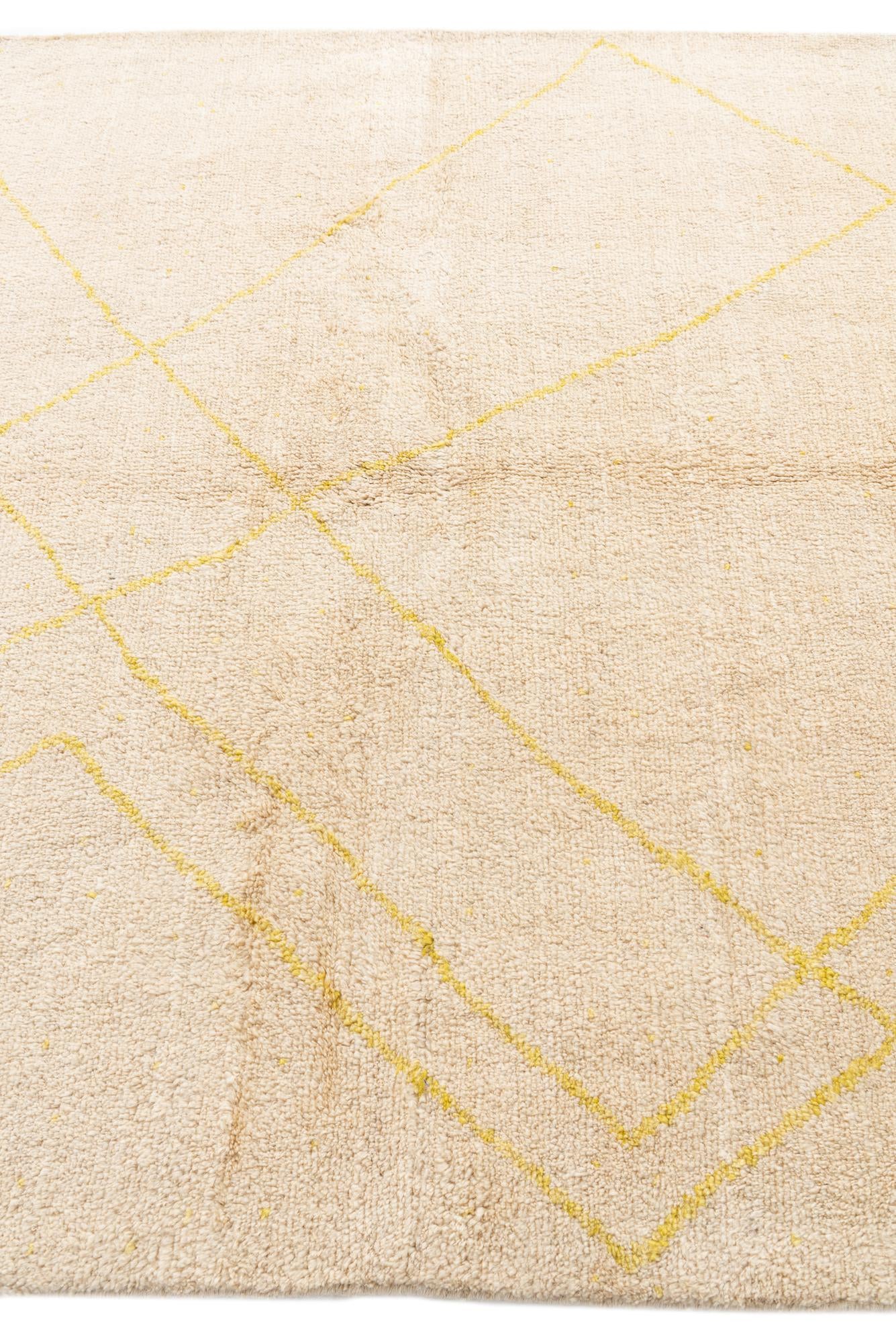 5' 7 x 7' 9 Hand Knotted Moroccan Wool Rug