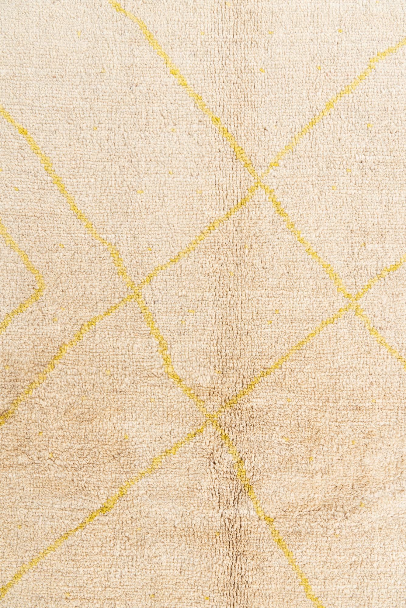 5' 7 x 7' 9 Hand Knotted Moroccan Wool Rug