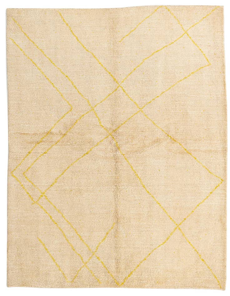 Detail image of 5' 7 x 7' 9 Hand Knotted Moroccan Wool Rug