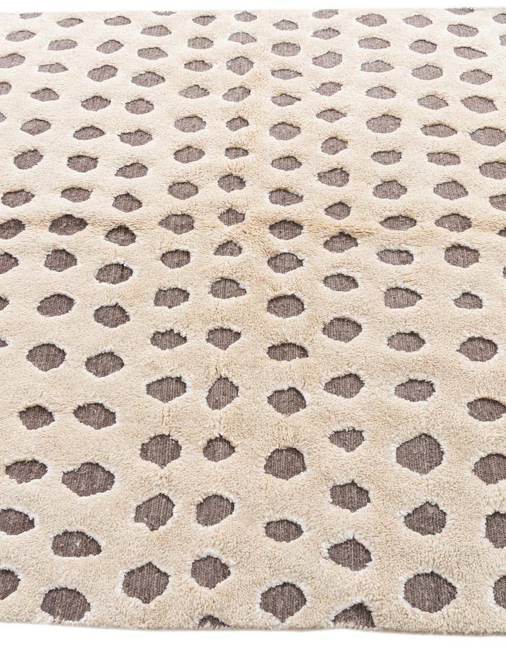 Detail image of 5' 5 x 7' 9  Hand Knotted Moroccan Wool Rug